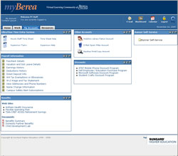 myBerea Staff - My Accounts Tab