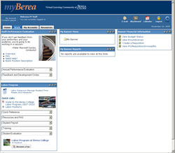 myBerea Staff - Work Tab